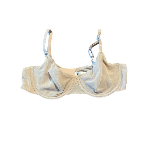 Skims Beige Underwire Bra 38D Stretch UNLINED DEMI BRA - Picture 1 of 5